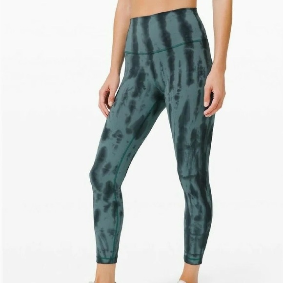 lululemon athletica Pants - Lululemon Wunder leggings Forest Shibori retired color